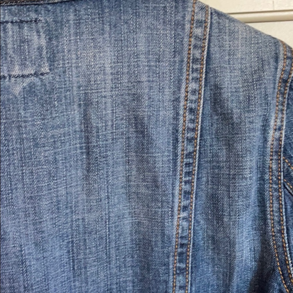 Gap Cropped Indigo Denim Jacket - image 8